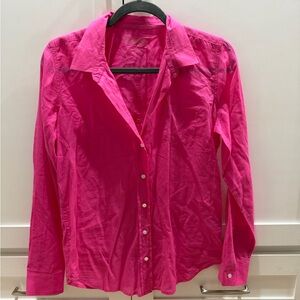 Lilly Pulitzer Vibrant Pink Button-Down Shirt